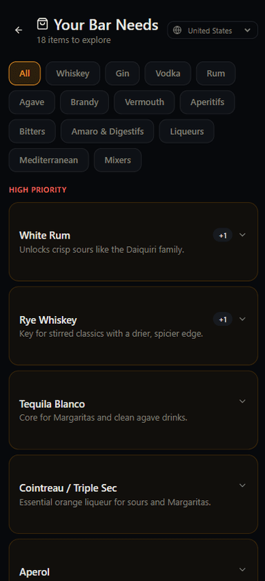 Bottle recommendations